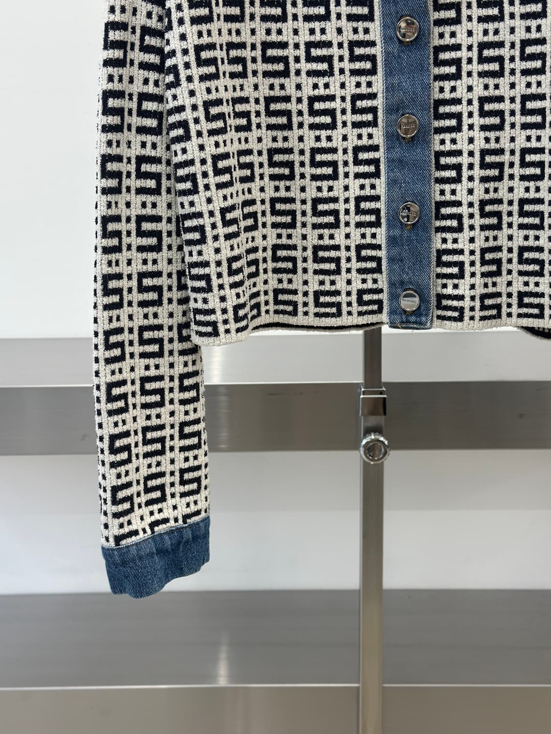 산드로 자카드 크롭 데님 자켓  상품이미지7