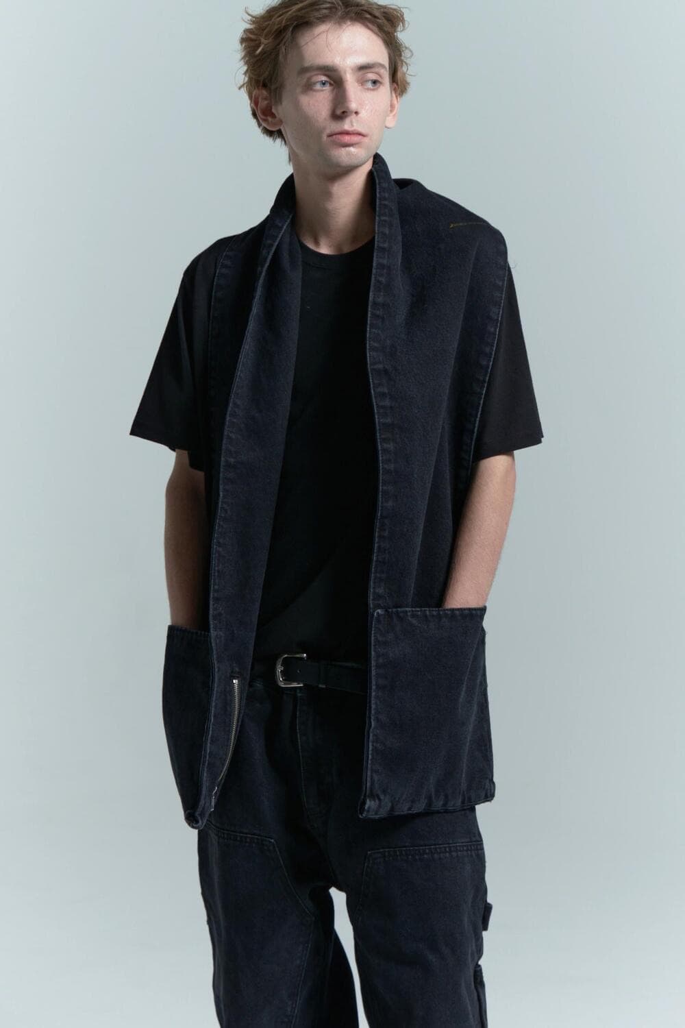 MPa DENIM MUFFLER (BLACK) 상품이미지8