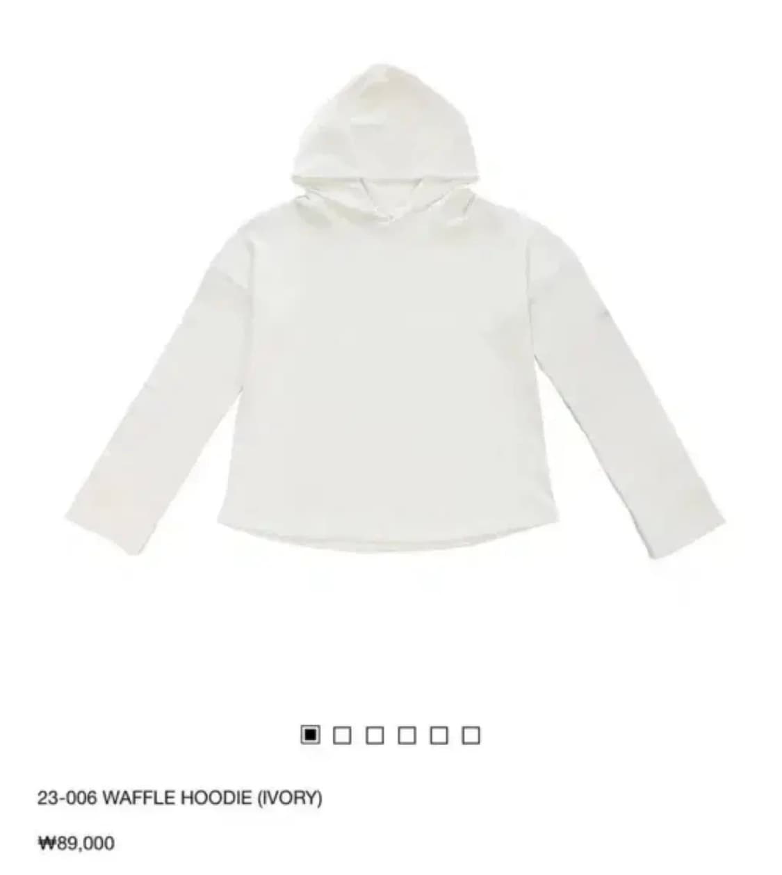 지초이컴포트 23-006 와플 후디 후드 아이보리 3 상품이미지1