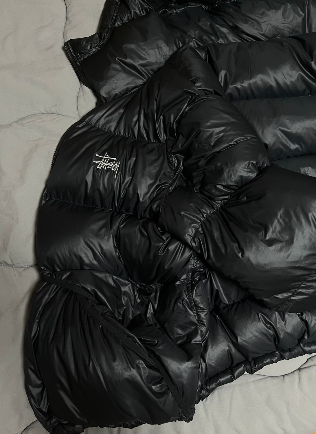 스투시 다운 파카 마이크로 립스탑 팬텀 블랙 사이즈 L 판매 상품이미지1