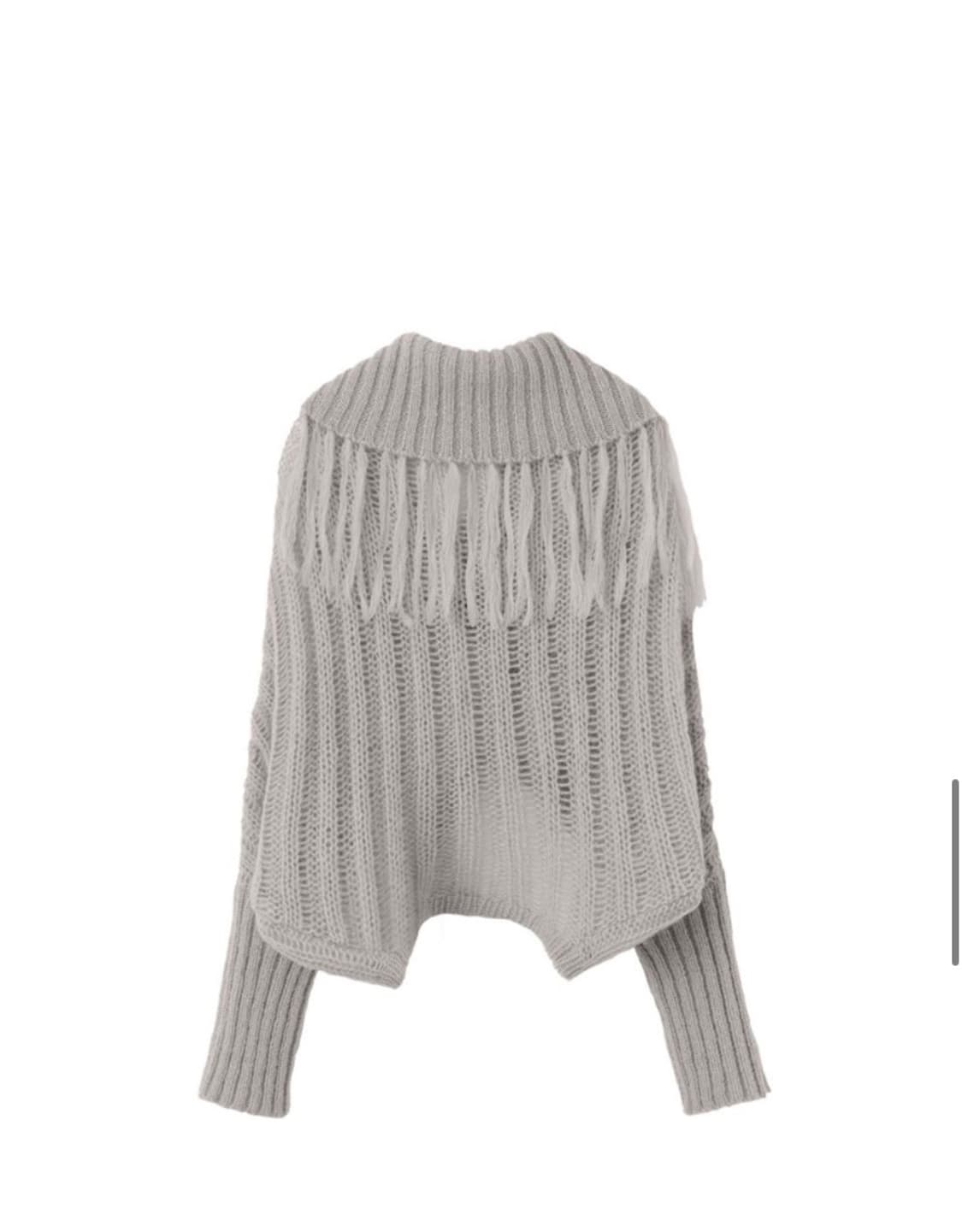 스컬프터Upside Down Two Way Sweater L.Gray 상품이미지5