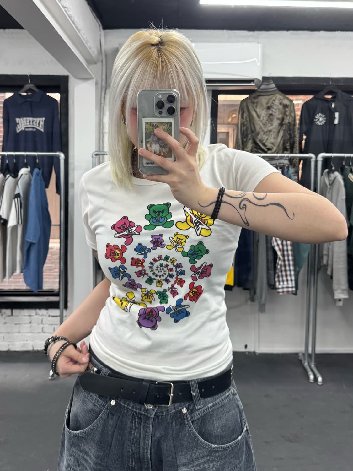 히스테릭 글래머 퍽베어 티셔츠 상품이미지4