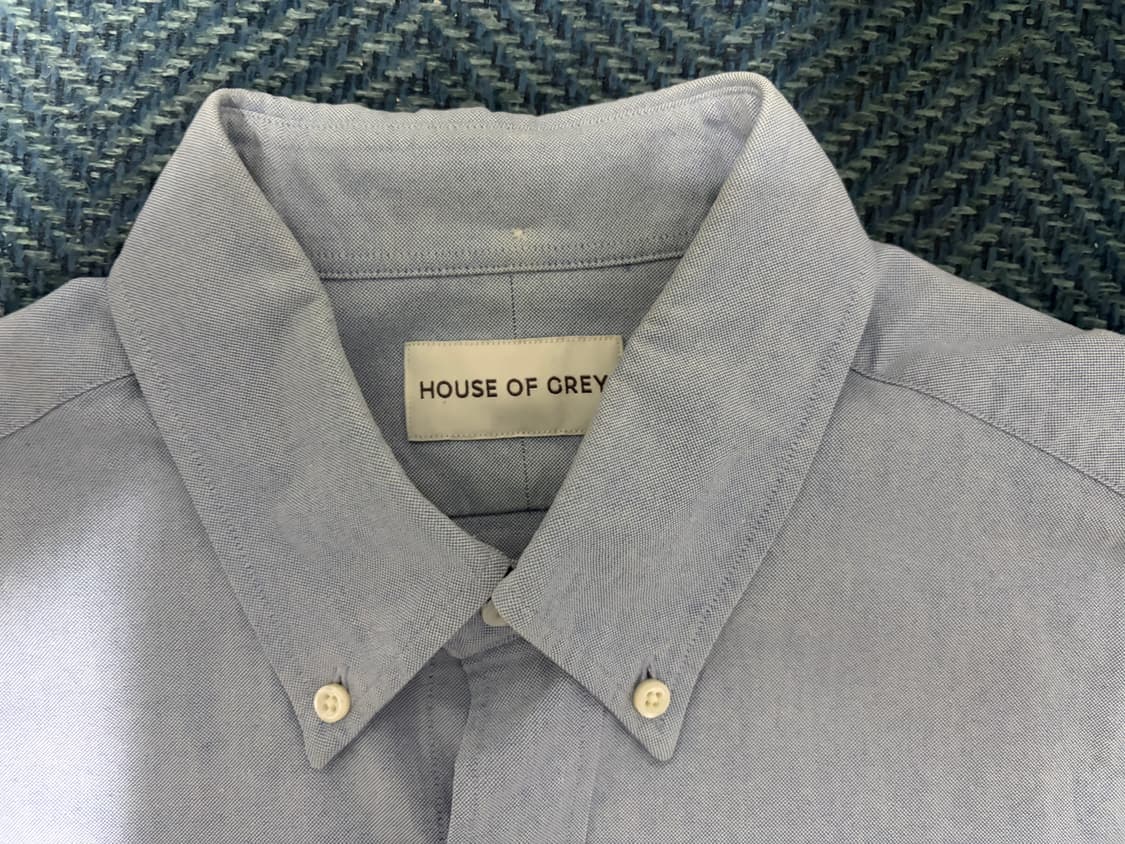 하우스오브그레이 블루 옥스퍼드셔츠 M 상품이미지2