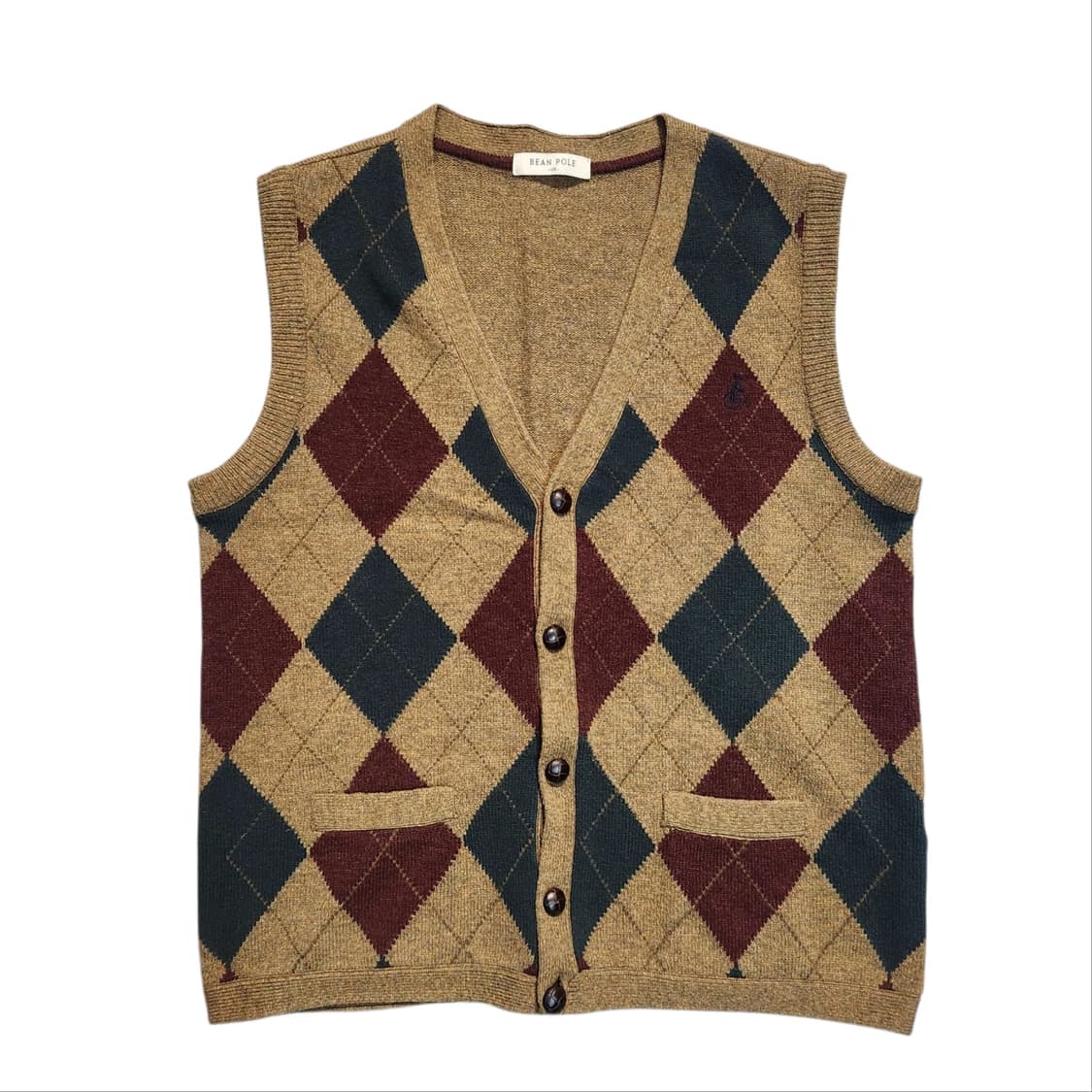 빈폴 아가일 니트 조끼 베스트 (105) 상품이미지1