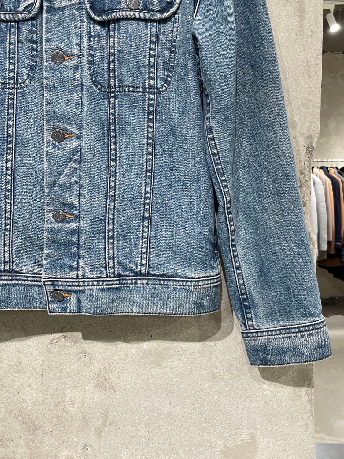 아페쎄 중청 트윈 포켓 데님 자켓 상품이미지5