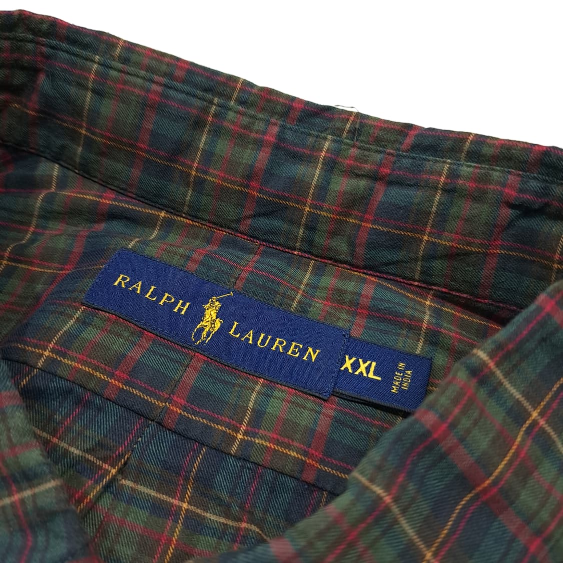 CK139 2XL 폴로 00s 블랙워치 스몰타탄체크 버튼다운 셔츠 남방 상품이미지3