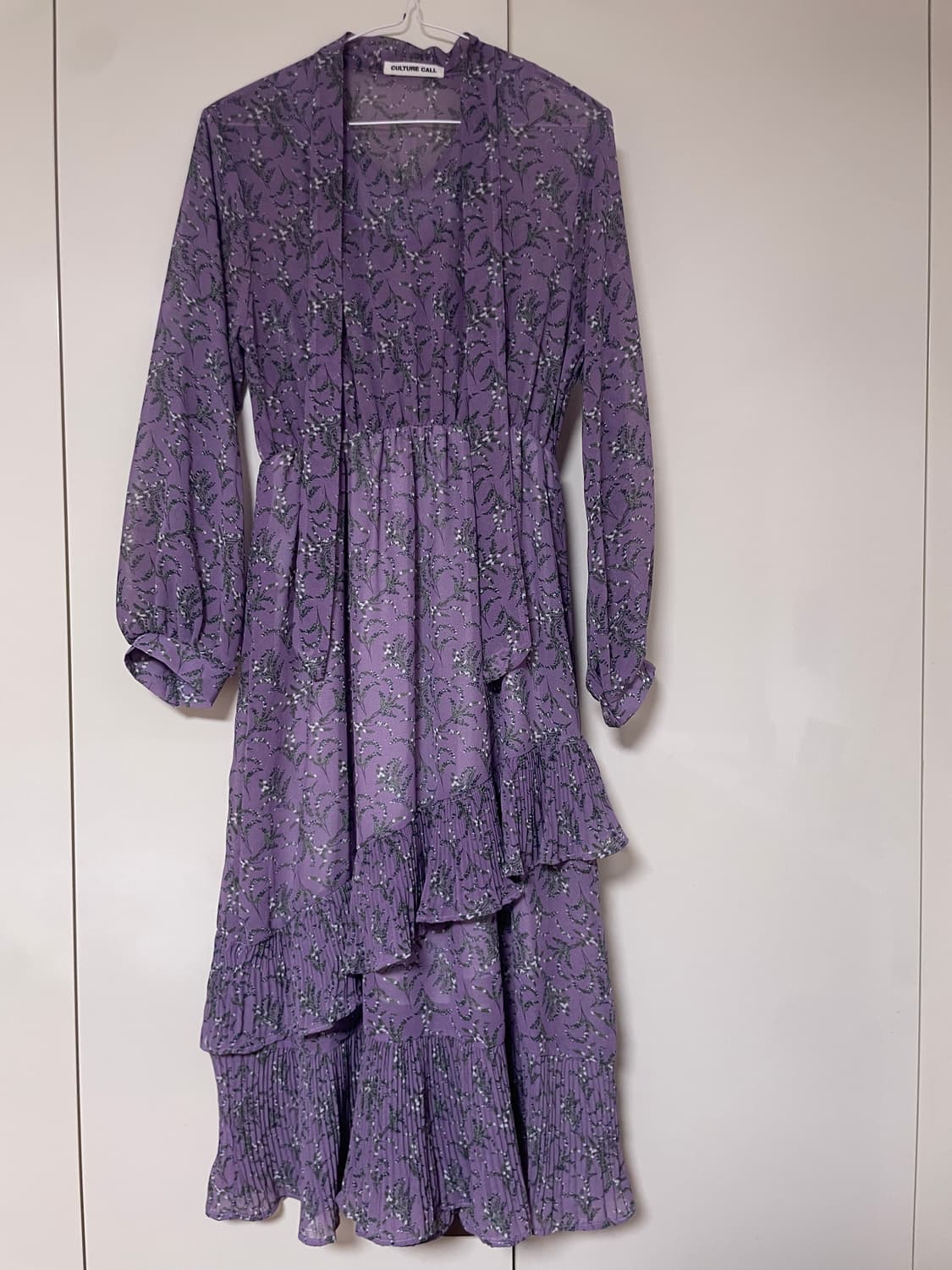 [culture call] 2단 시폰 원피스 (violet) 상품이미지4