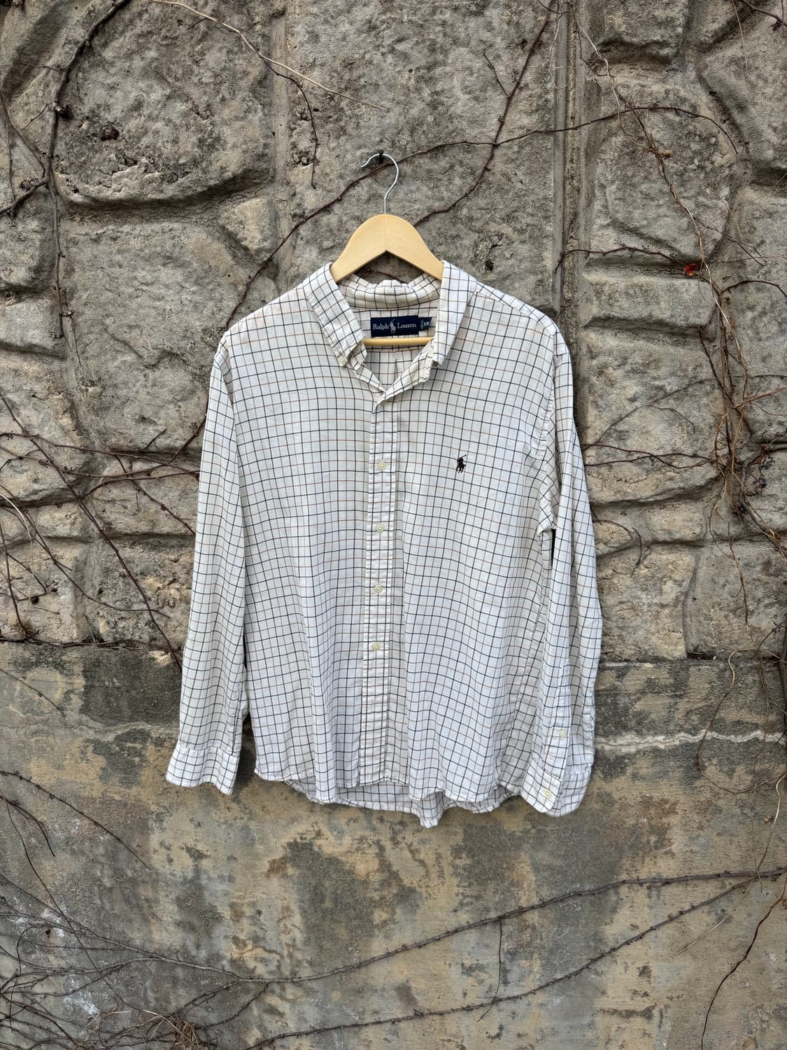 90s 폴로 랄프로렌 빈티지 클래식핏 체크 셔츠 105 상품이미지1