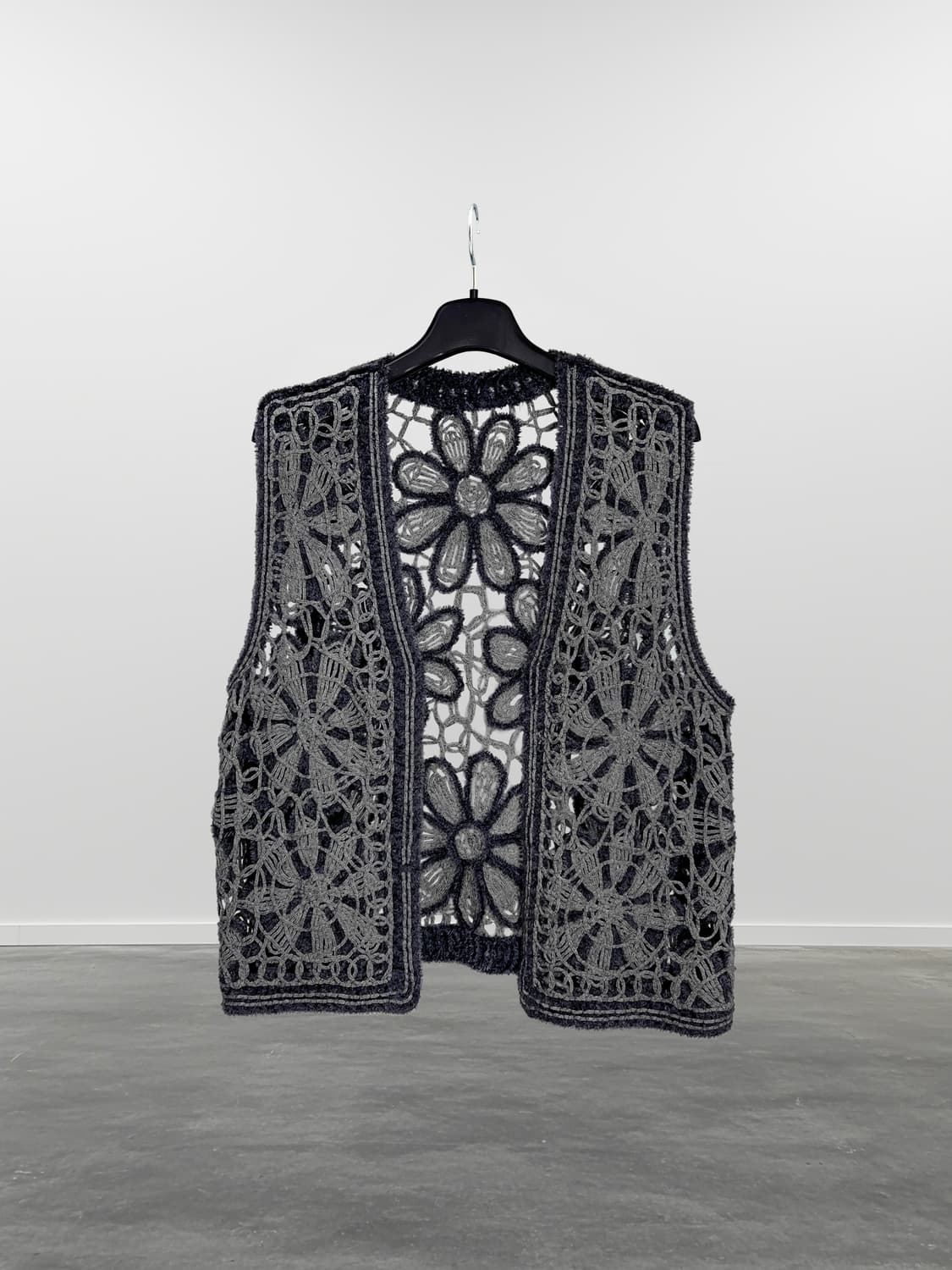 빈티지 크로쉐 니트 베스트 상품이미지1