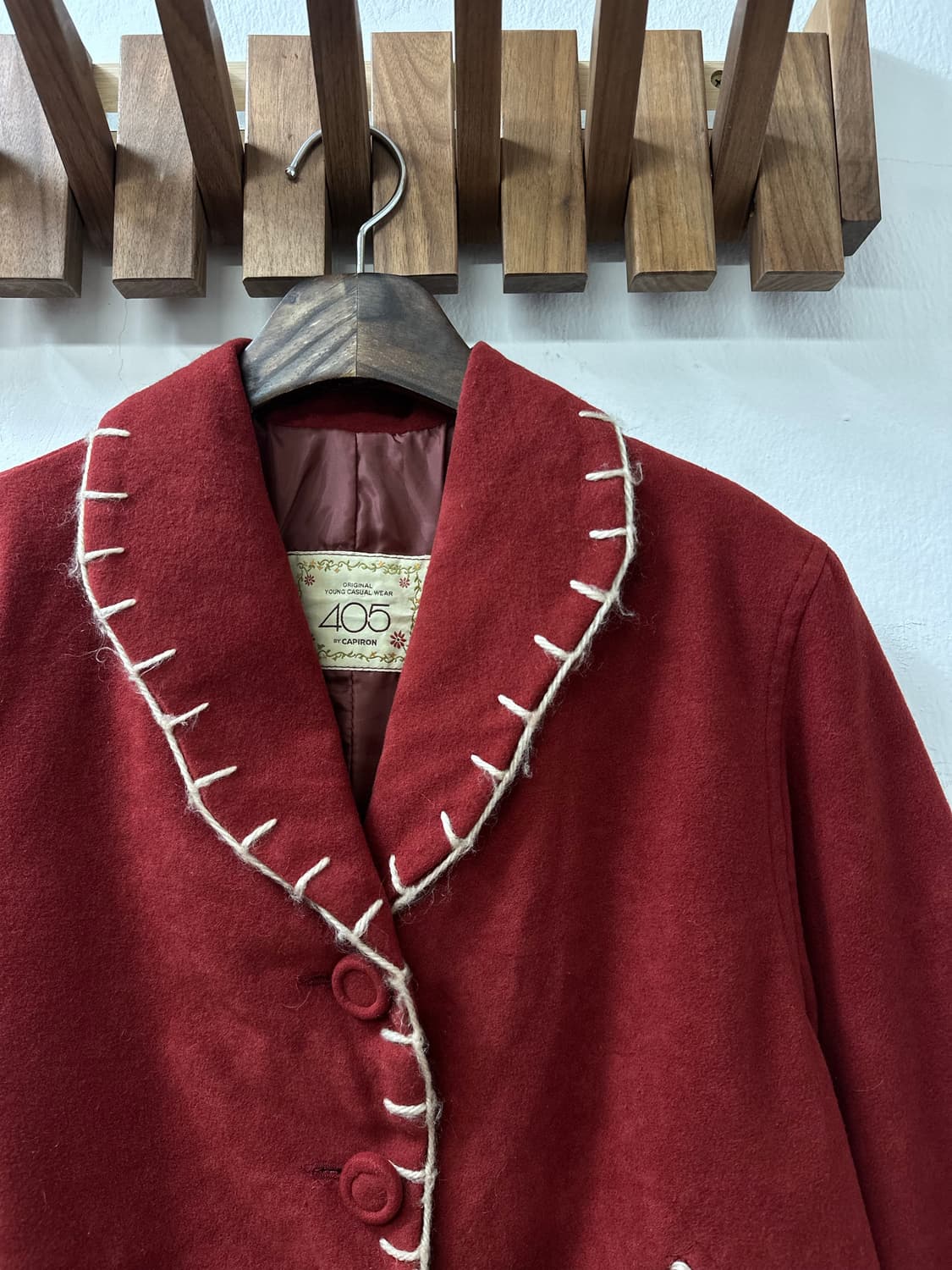 일본빈티지 스티치 라인 디테일 포인트 자켓 숏 코트 상품이미지2