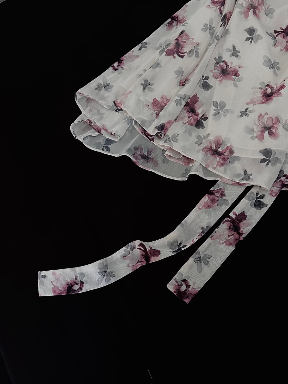 빈티지 퍼프 플라워 원피스 상품이미지4