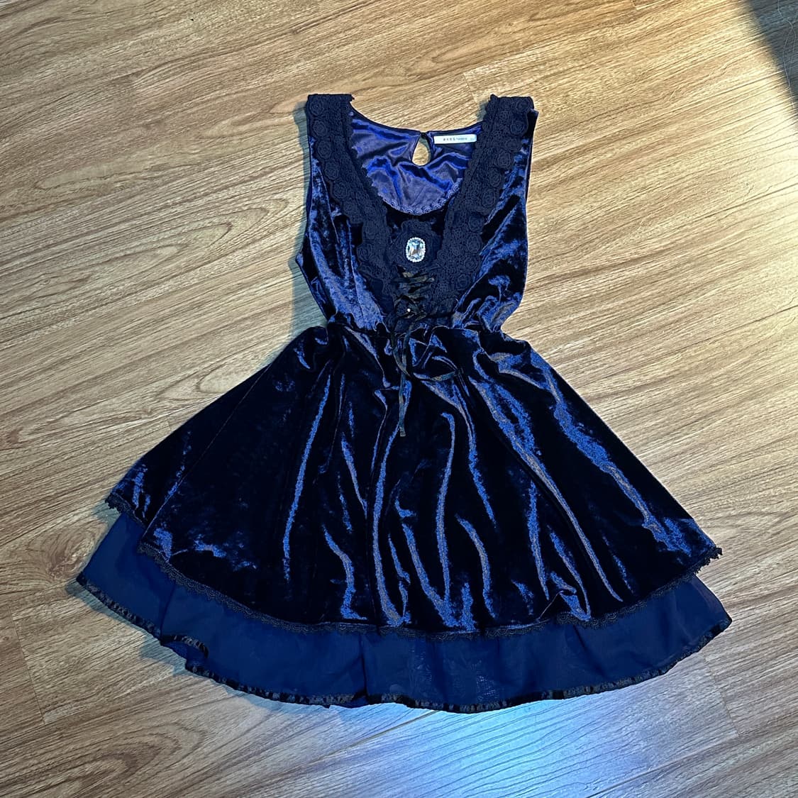 빈티지 엑시즈팜 보석 원피스 슈가슈가룬 바닐라 히메갸루 로걀 라떼 긱시크 상품이미지2