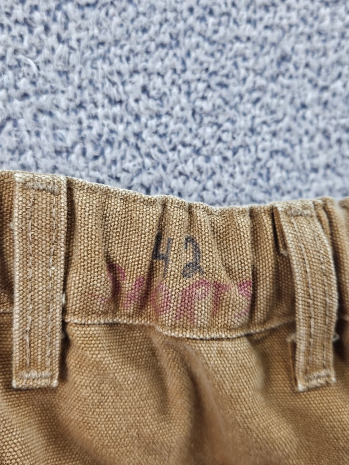 칼하트 밴딩 더블니 커스텀 워크 카펜터 반바지 (44추정) / 11491 상품이미지8