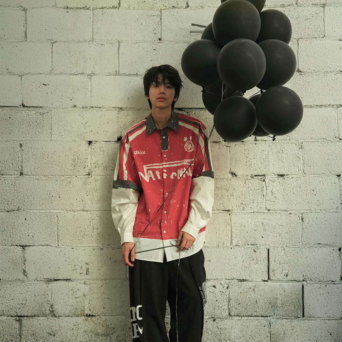[OS] GRAILZ FOOTBALL ILLUSION SHIRT RED 상품이미지3