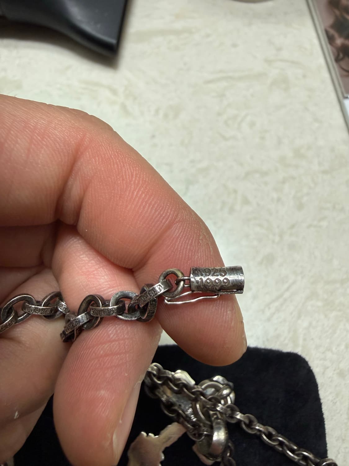 크롬하츠 필리그리 위드 베일 xs + 스몰 페이퍼 체인 24인치 상품이미지9