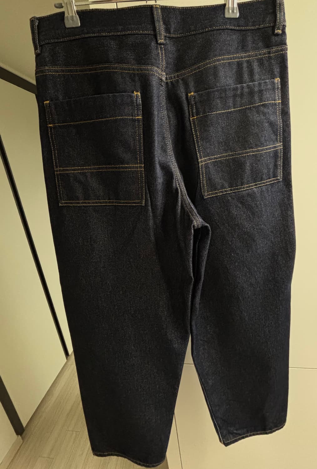 (46) cos 릴렉스드 핏 와이드 데님 인디고 상품이미지4