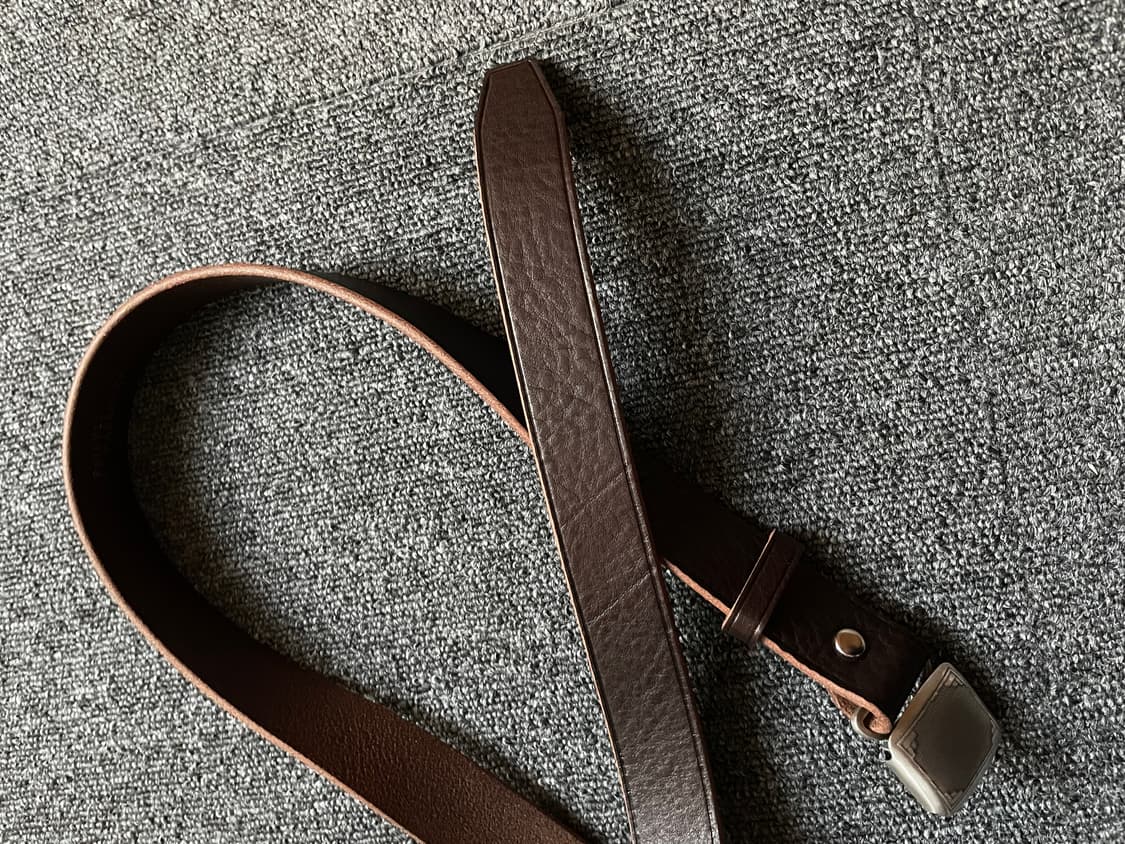 피그벨 히콕 벨트 다크브라운 실버 32(1사이즈) 미사용품 상품이미지3