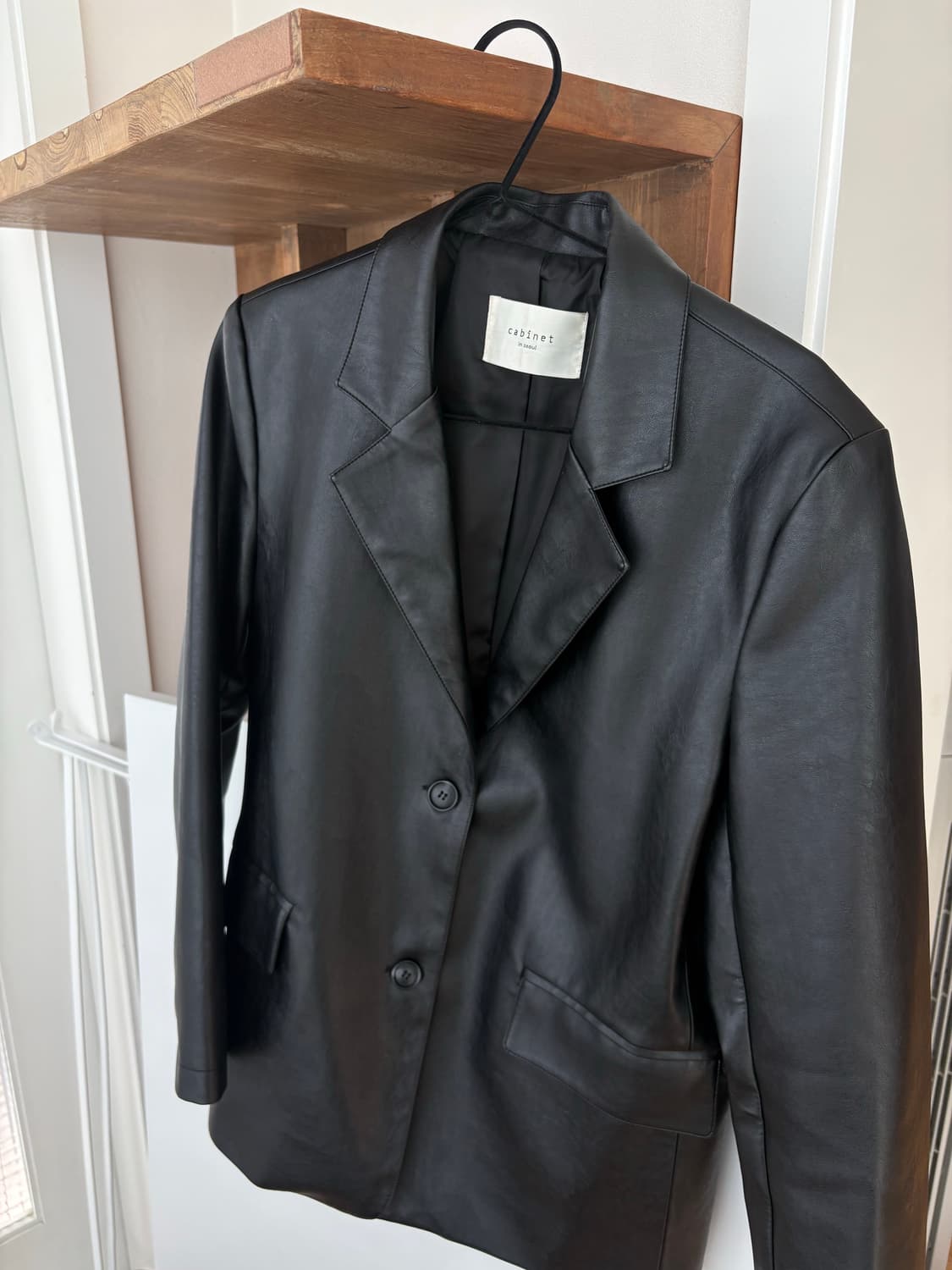 미애 Autmn Leather Jacket 가죽 자켓 상품이미지1