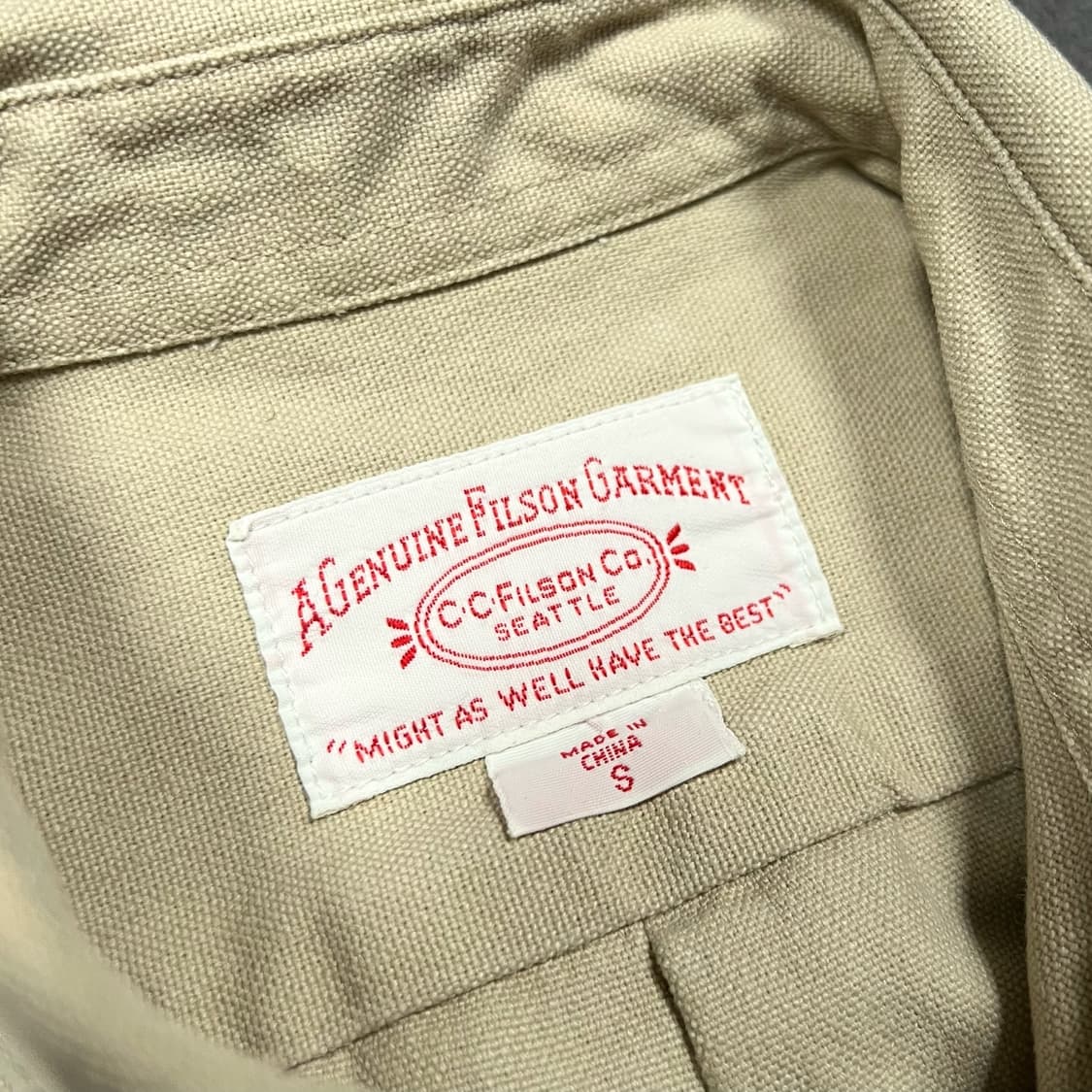 FILSON 필슨 투포켓 베이지 셔츠 상품이미지4