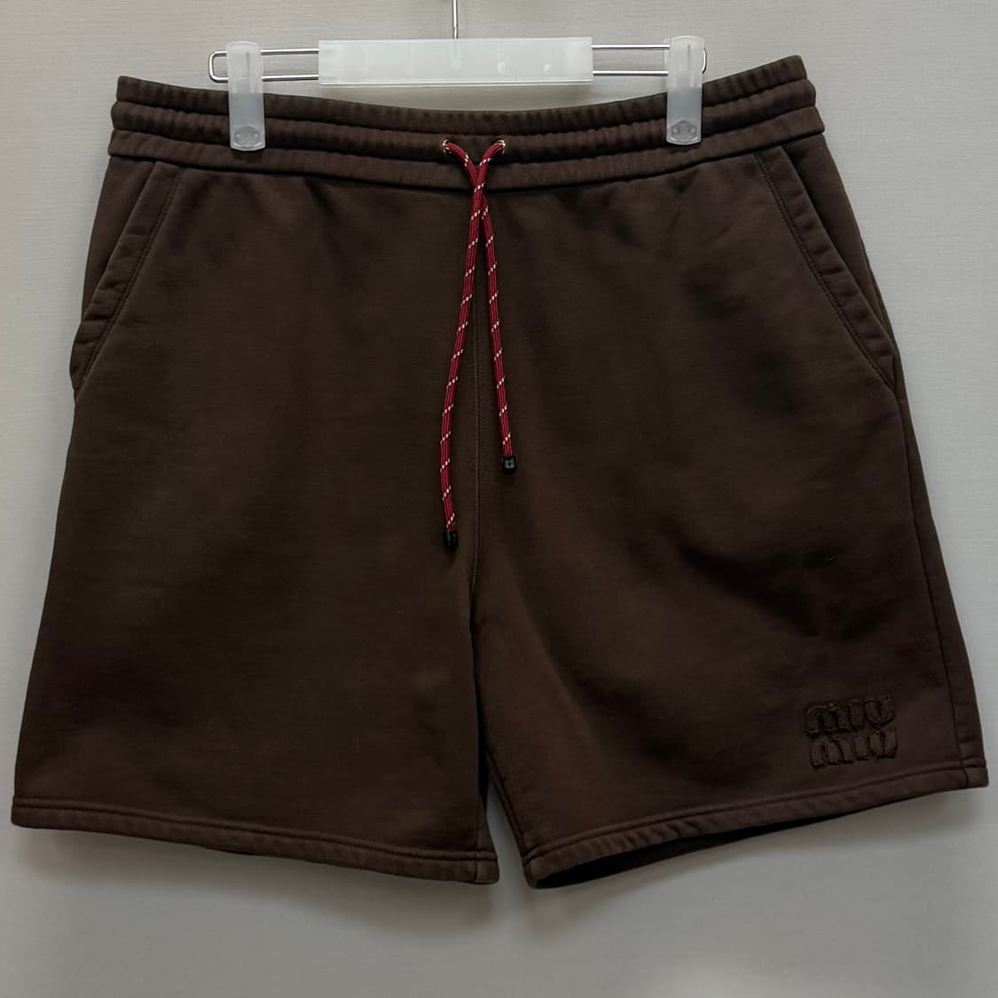 미우미우 코튼 플리스 로고 팬츠 ( 33~44 ) 상품이미지1