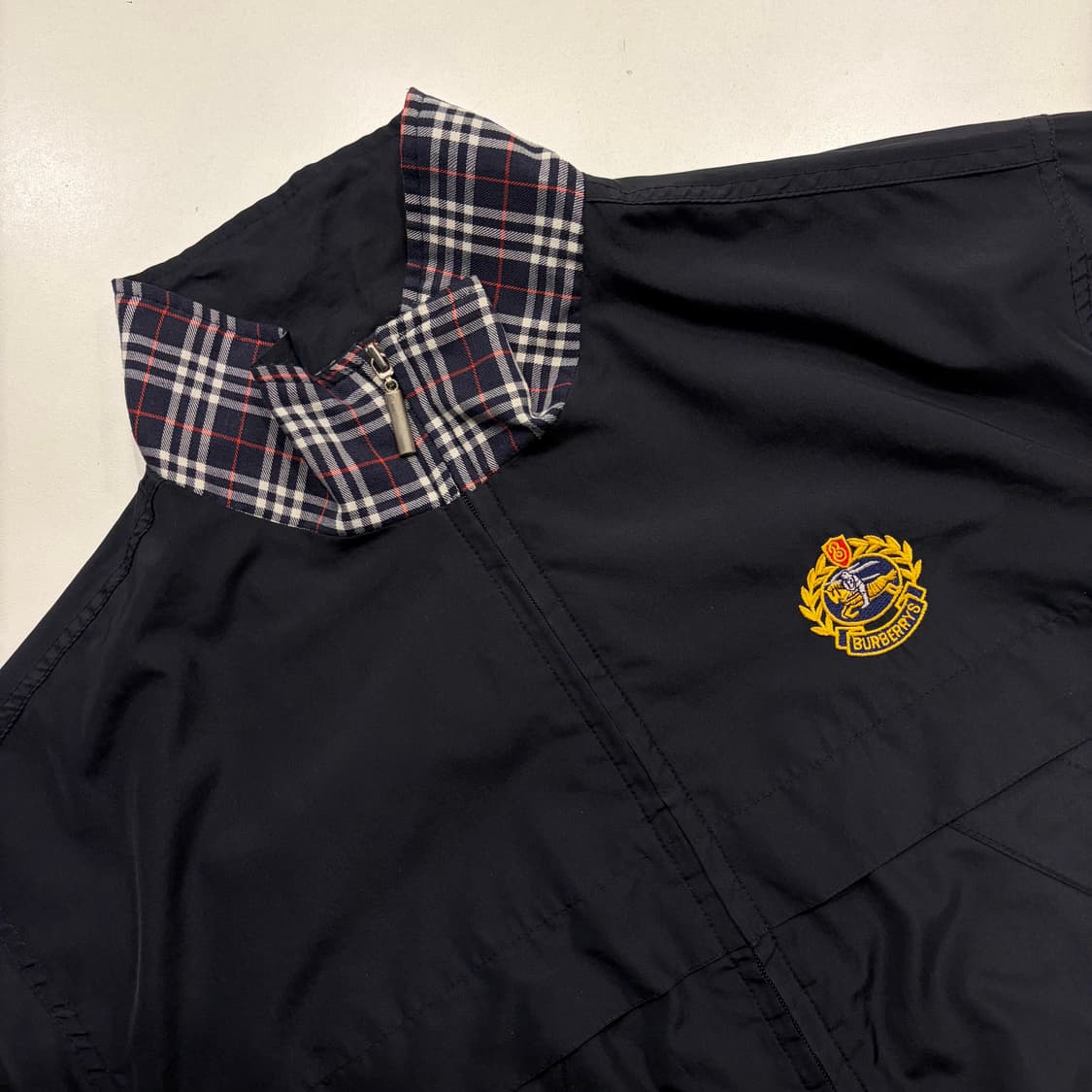 [100] 버버리 런던 블랙 체크 카라 바람막이 자켓 B719 상품이미지3