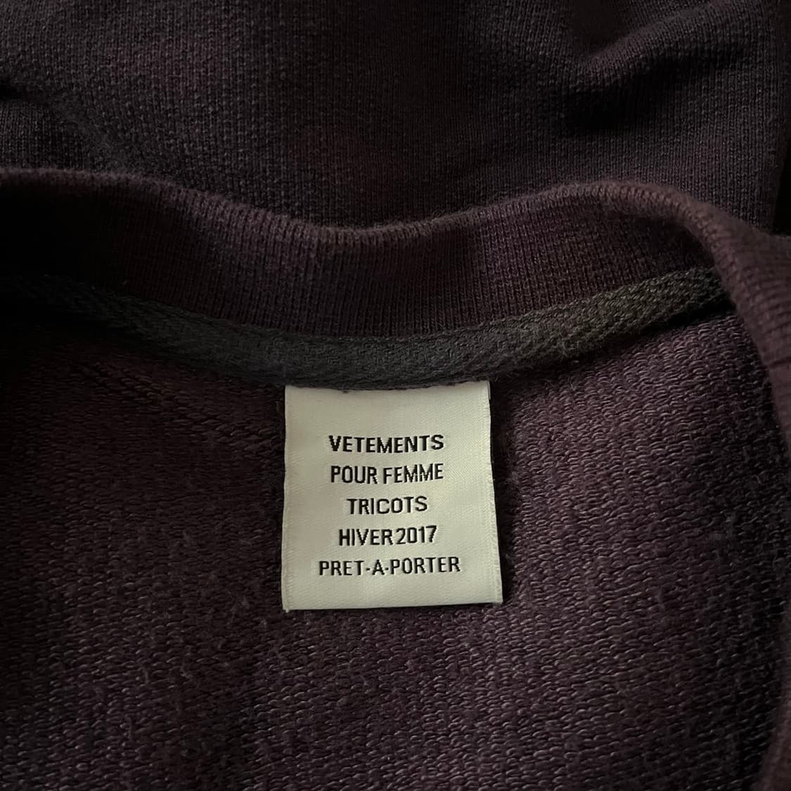 Vetements FW17 unskinny sweatshirt 상품이미지6