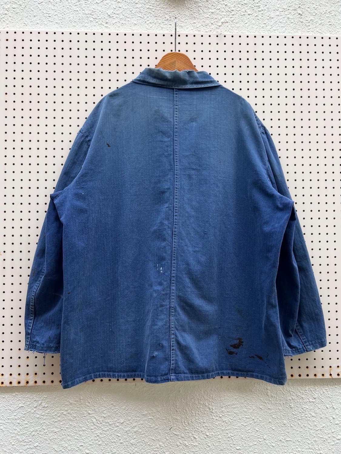OLD VINTAGE HARD FADED HBT 헤링본트윌워크자켓 상품이미지2