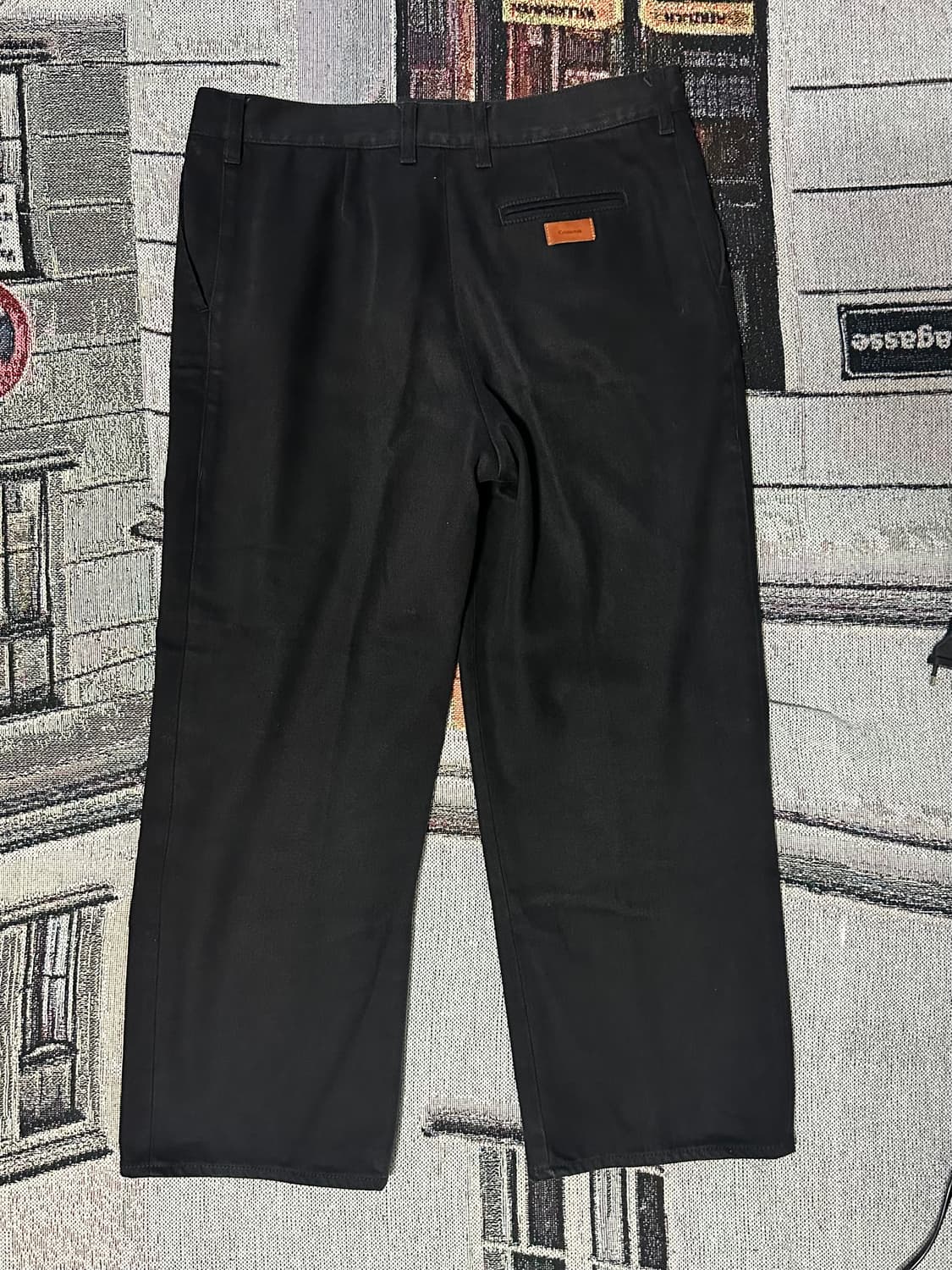 [m] Cristaseya Denim Pleated Trouser 상품이미지3