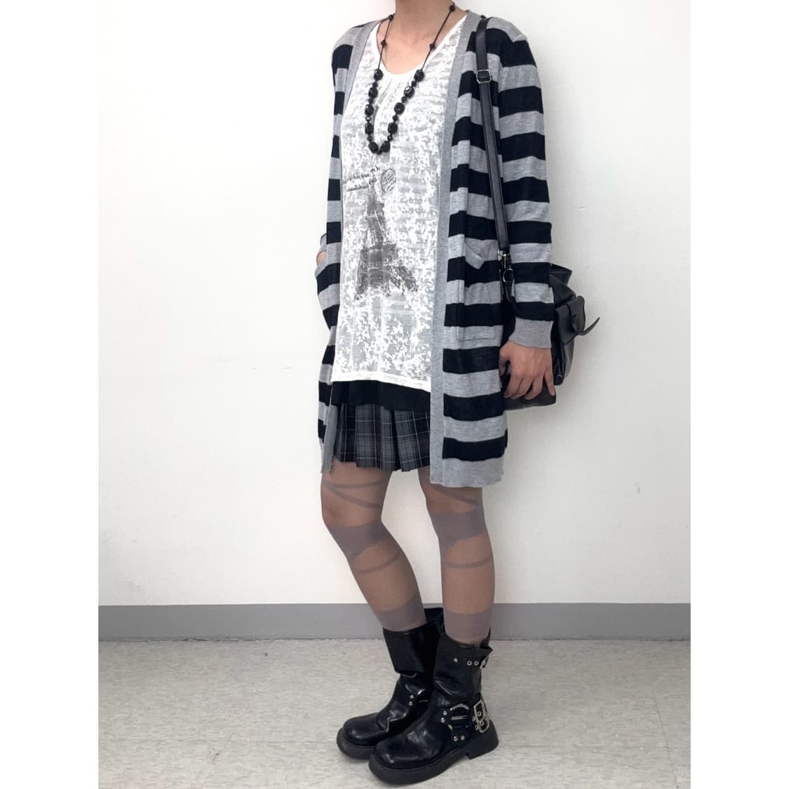 빈티지 락시크 스트라이프 가디건 상품이미지3