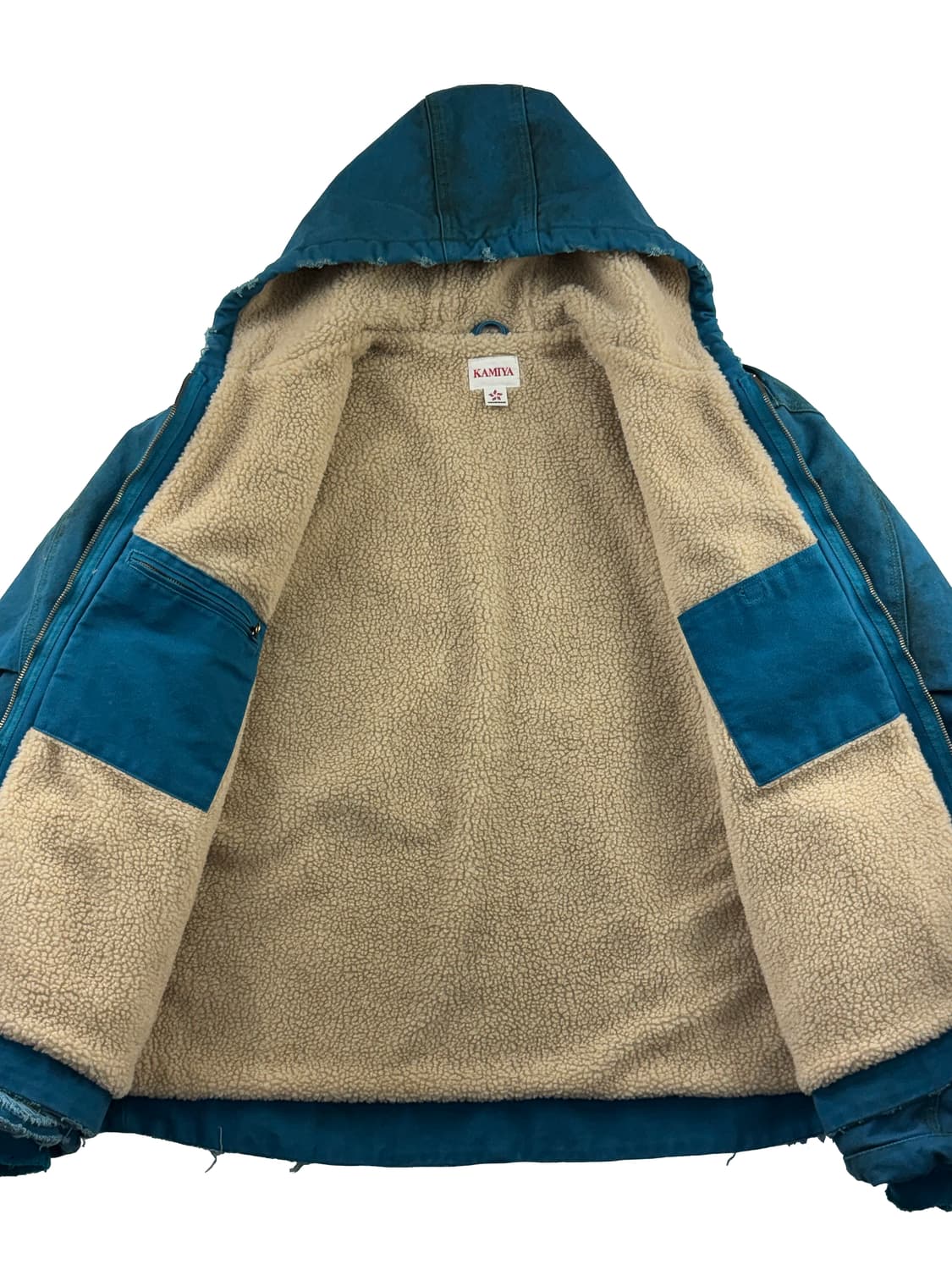 카미야 보로 자켓 후드 블루 상품이미지3