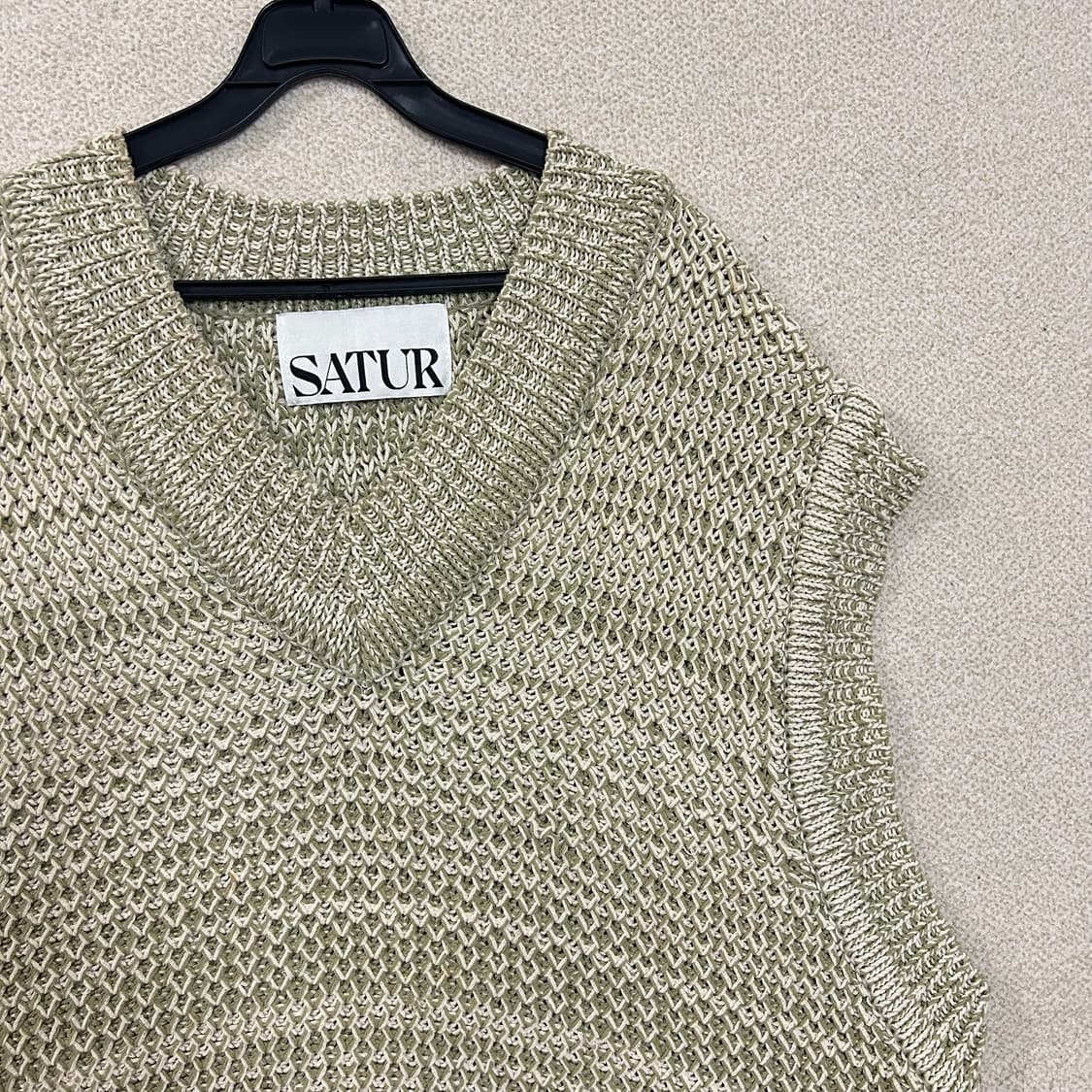 (L) SATUR 세터 브이넥 니트 조끼 상품이미지2