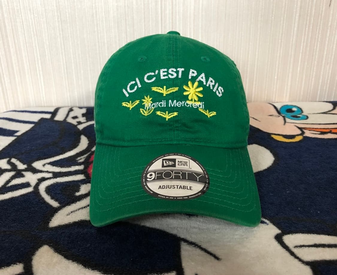 뉴에라X마르디 메크르디 ICI CEST PARIS 언스트럭쳐 볼캡 그린 상품이미지4