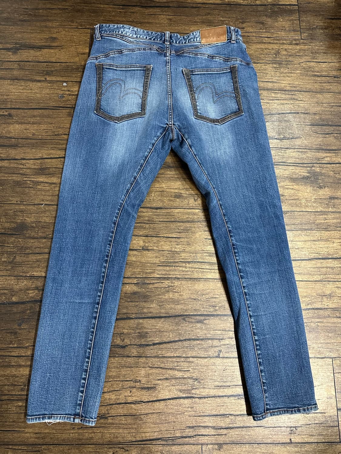 에비수 EVISU Denim 배기핏 데님 팬츠 34인치 상품이미지1