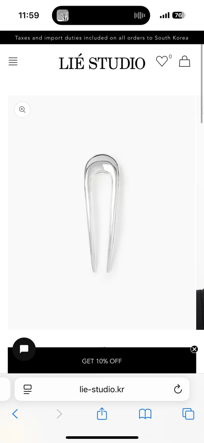 [구함] Liestudio 리에스튜디오 헤어핀 상품이미지1