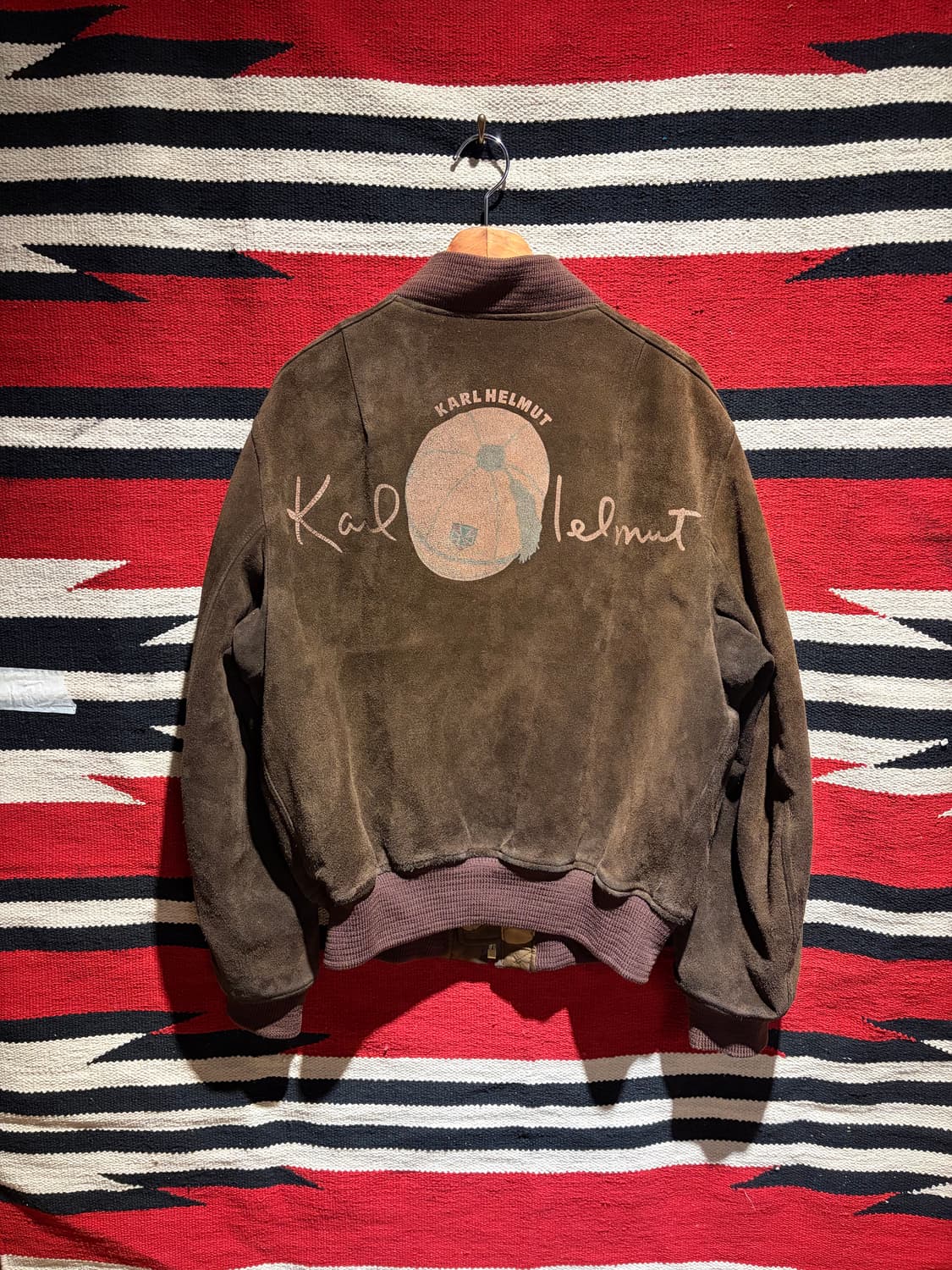 Karl hemut suede jacket / 칼 헬무트 스웨이드블루종 상품이미지1