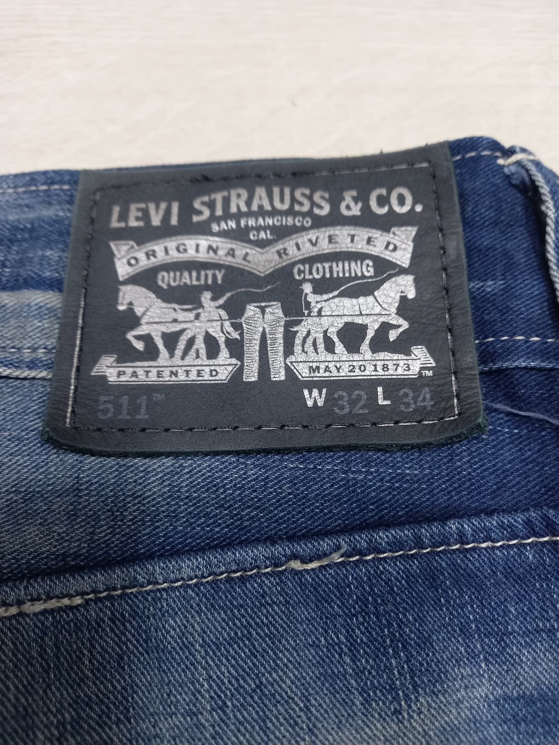 32 리바이스511 워싱 슬림일자진 배색진 32-287 상품이미지5