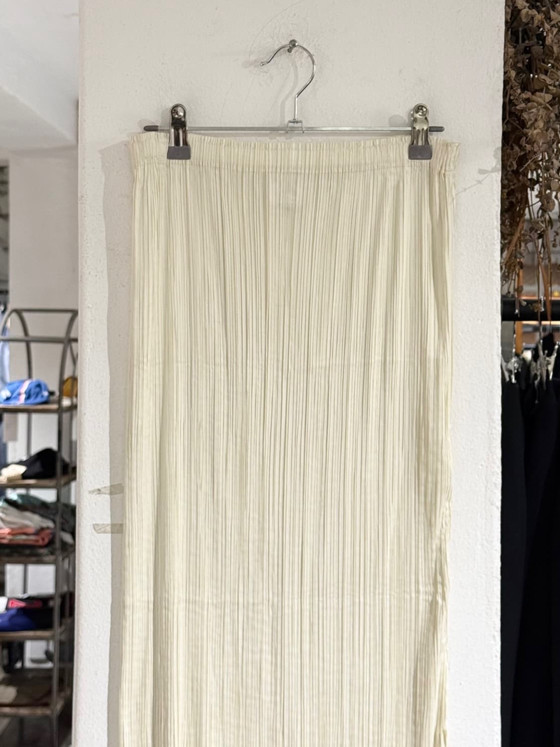이세이 미야케 페테 아이보리 플리츠 롱 스커트 상품이미지2