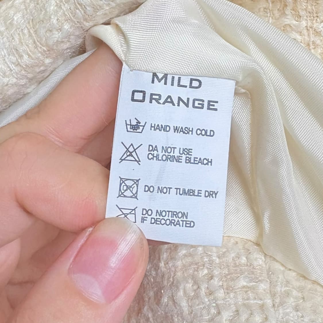 3693 아이보리 베이지 크롭 트위드자켓 상품이미지5