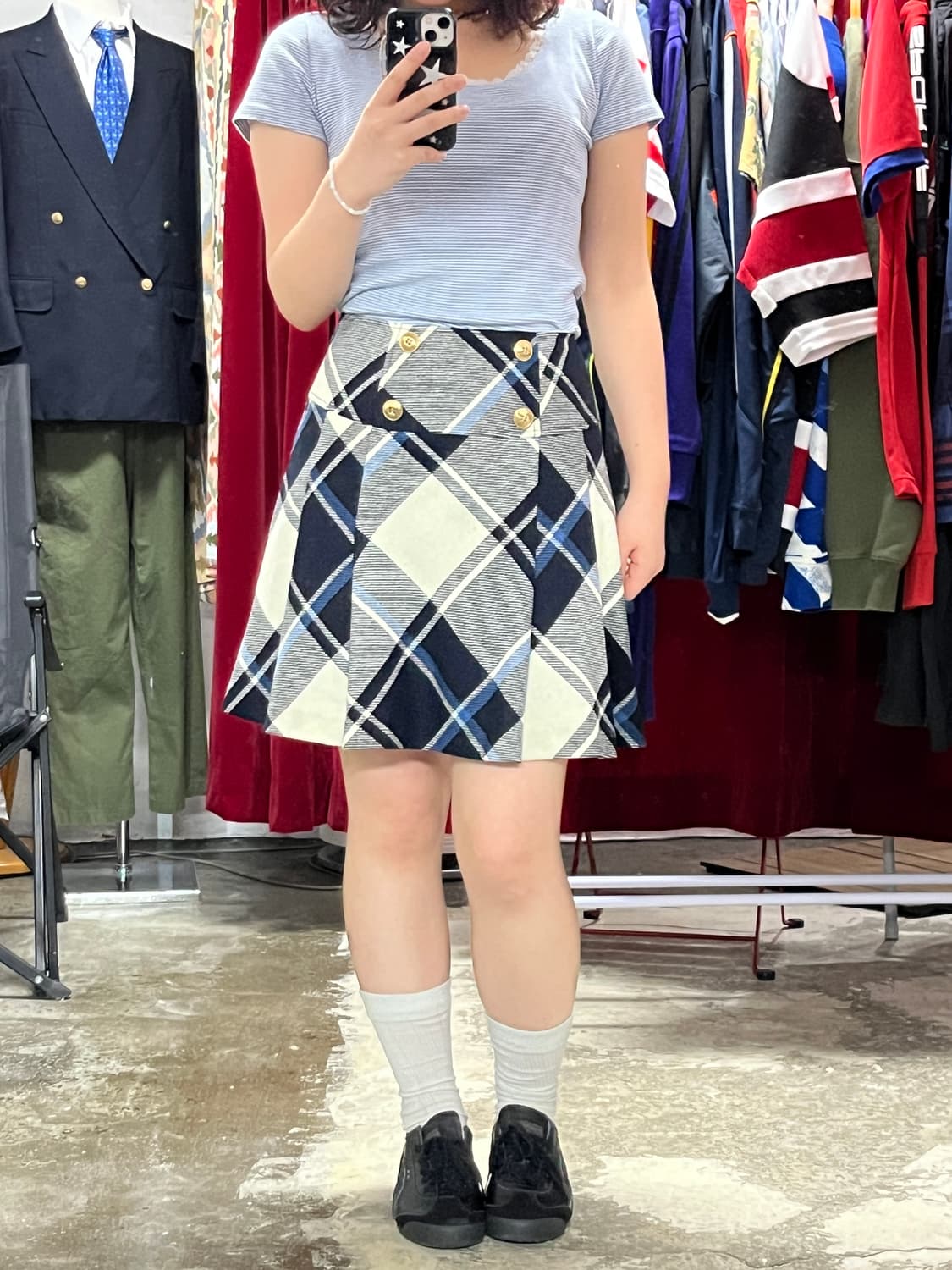 Burberry 버버리 울100% 체크 미니 스커트 (44추천) 상품이미지1