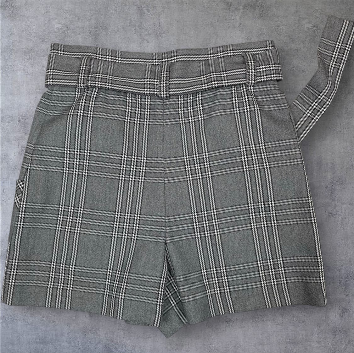 마쥬 Maje 그레이 체크 블레이저 하이웨스트 반바지 셋업 38 상품이미지10
