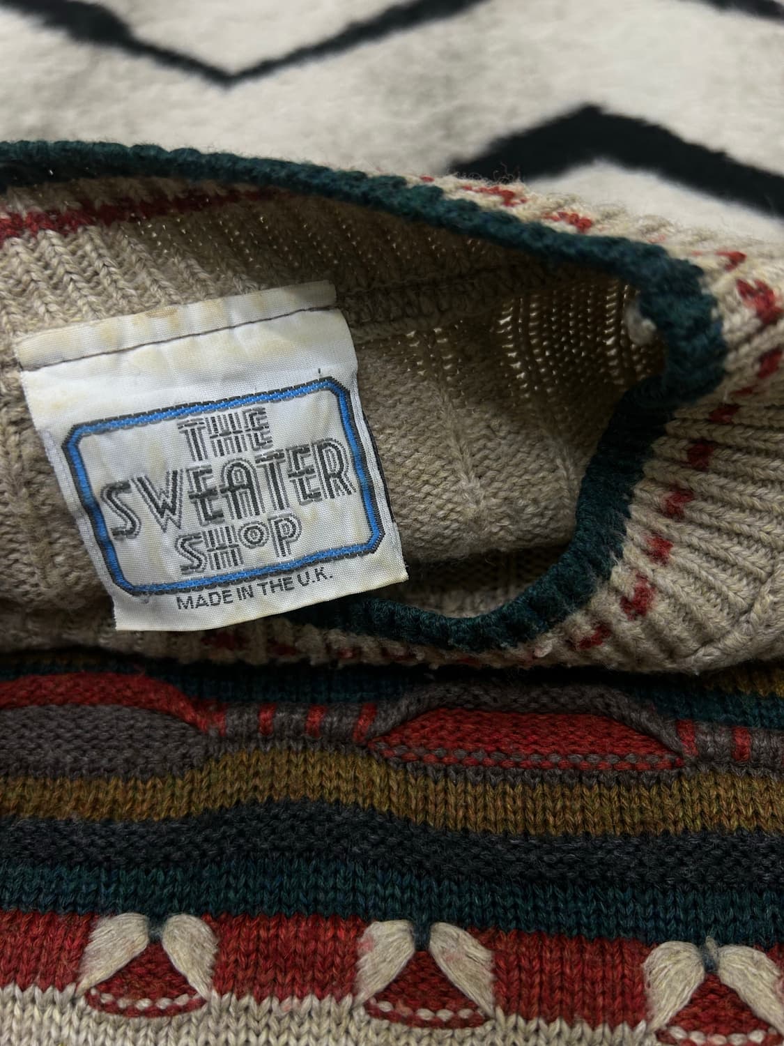 [실측XL]Sweater shop 케이블 니트 상품이미지5