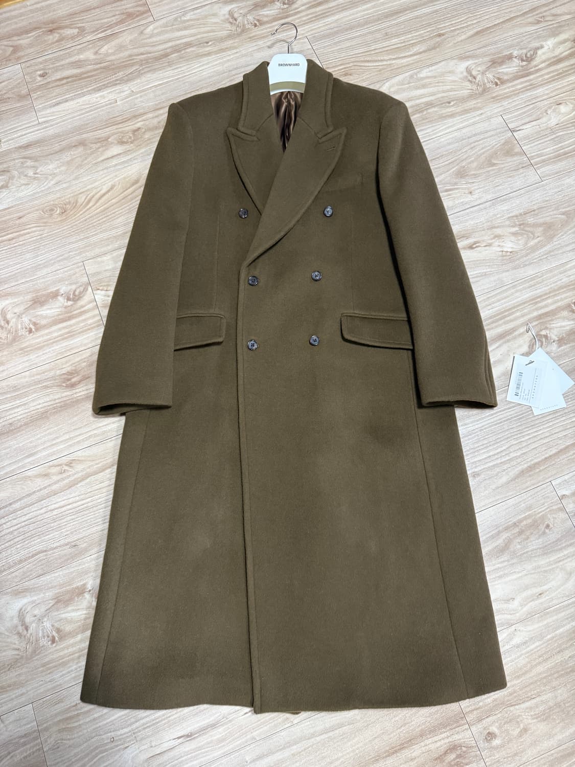 [5] 브라운야드 더블 브레스티드 코트 모카 상품이미지2