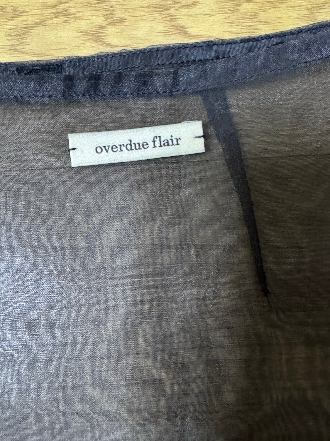 오버듀 플레어 overdue flair 오간자 레이어드 스커트 블랙 상품이미지7