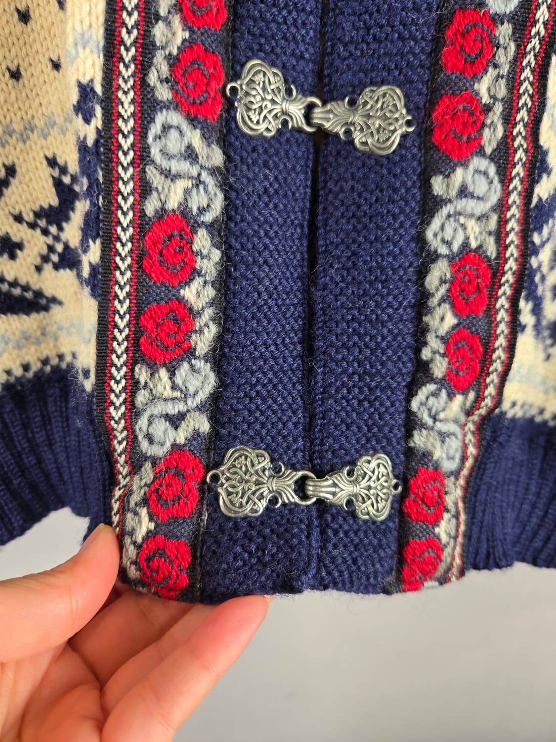 [무료배송]VOSS 보스 XL 노르웨이 퓨어 울100 가디건 노르딕 54 상품이미지6