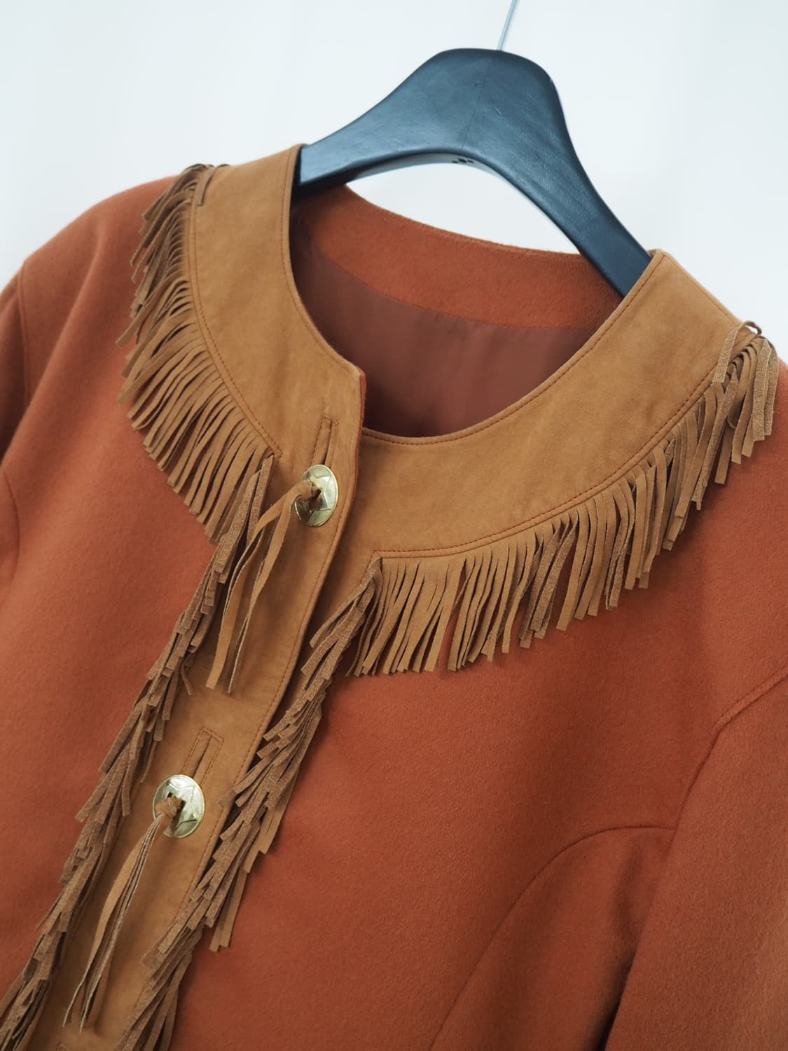 LANEROSSI italy fabric fringe jacket  상품이미지3