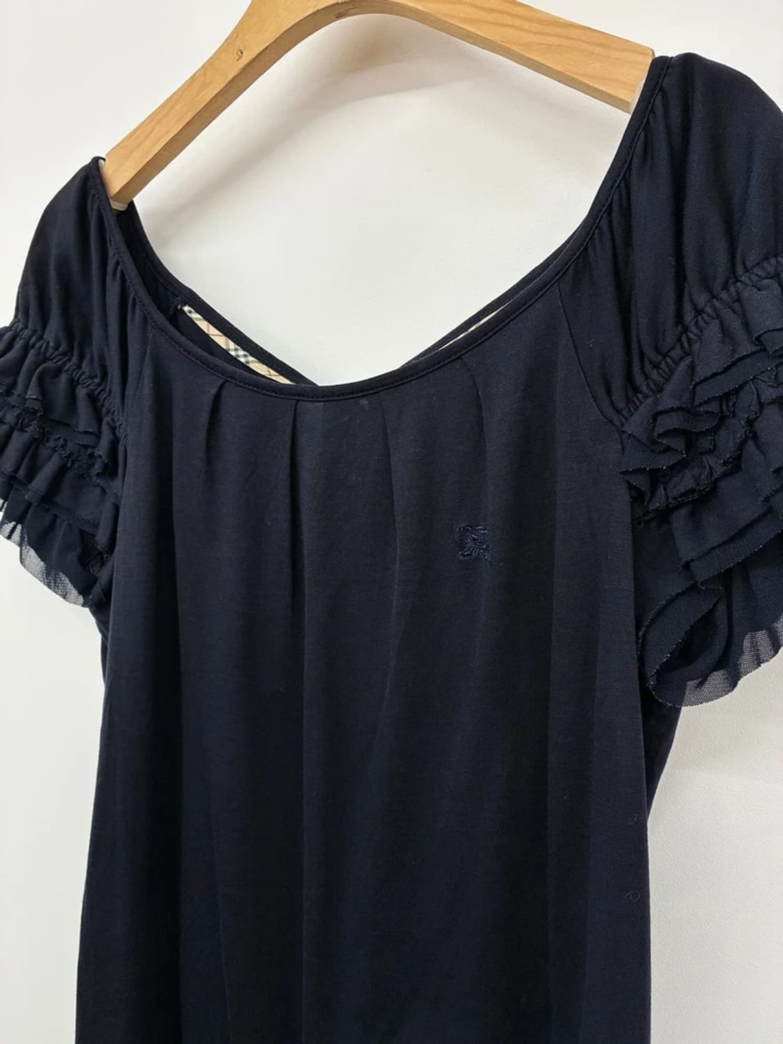 버버리 00's 블루라벨 레이스 러플 반팔 티셔츠 PN9765 상품이미지2