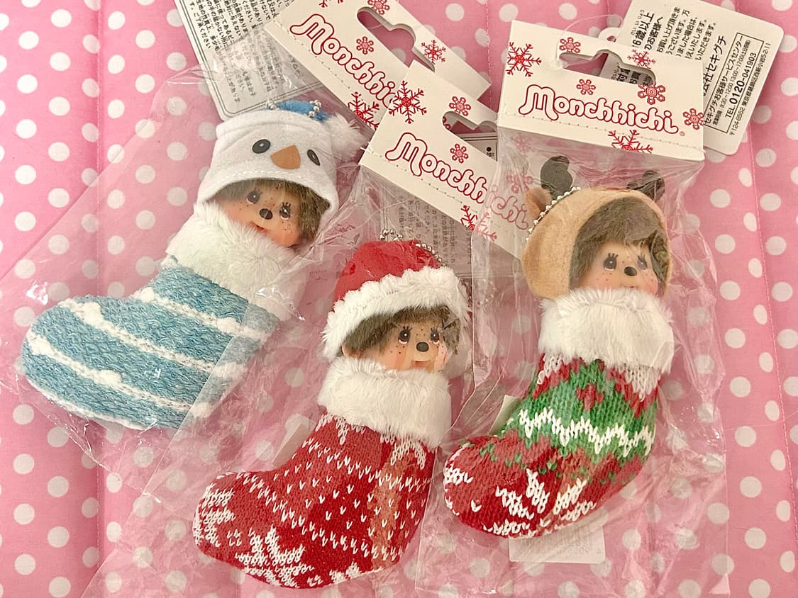 📦무배[세트할인] 몬치치 크리스마스 오너먼트 키링 / 양말인형 상품이미지1