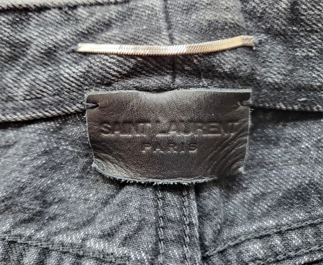 생로랑 데님 반바지 블랙 33 상품이미지3