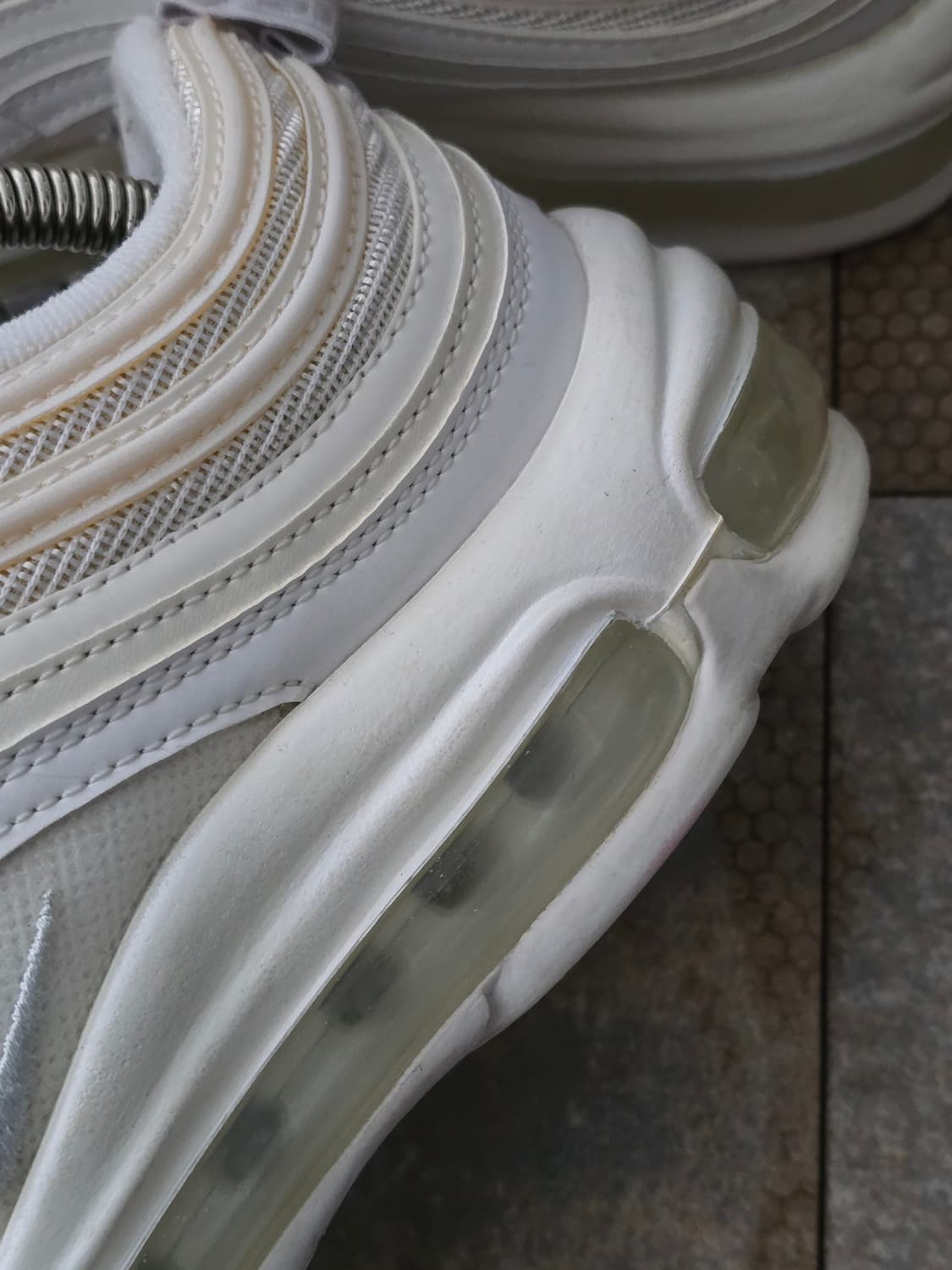 (245)나이키 에어맥스 97 트리플 화이트 상품이미지4