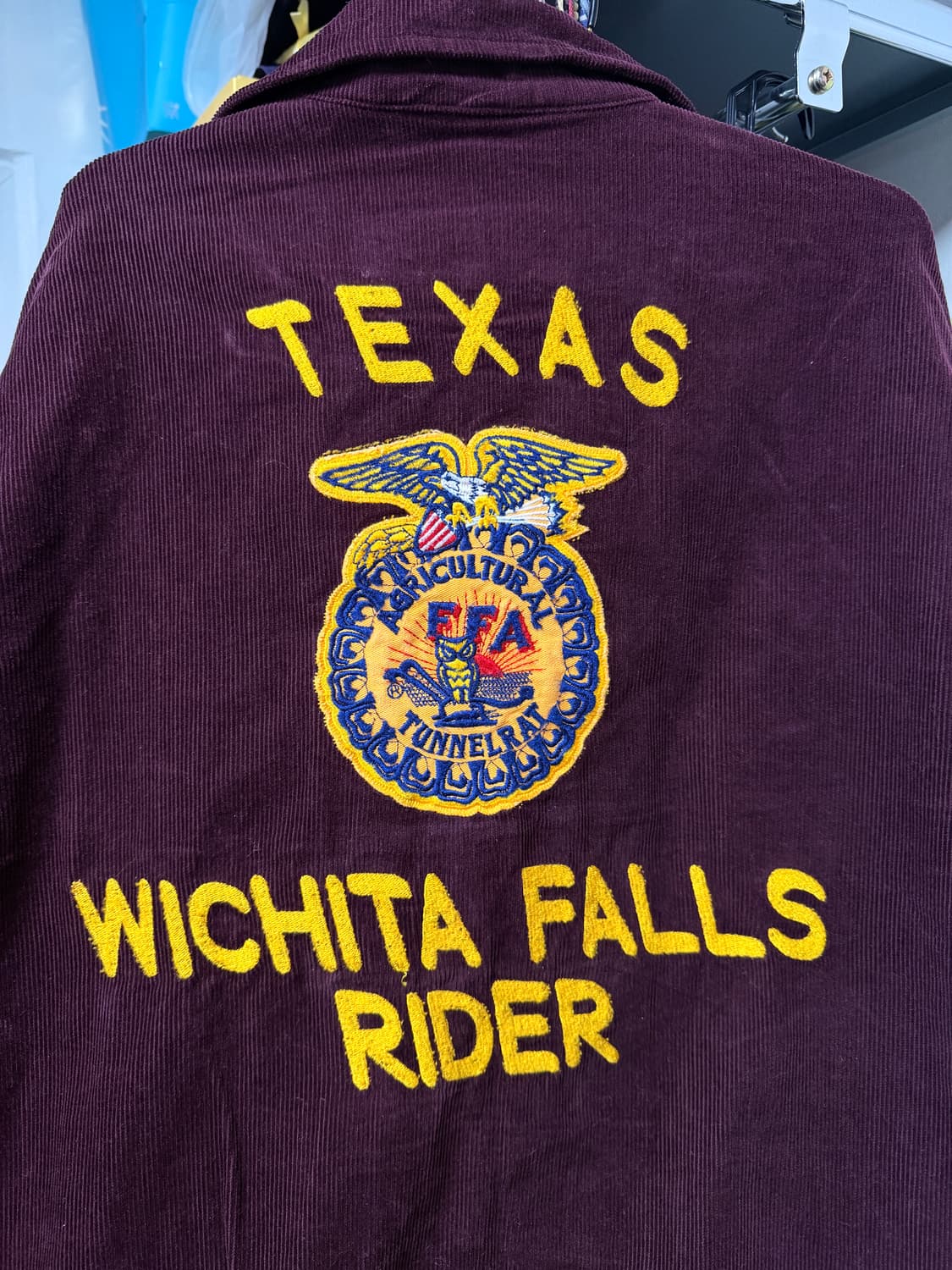 Vintage FFA Texas burgundy Jacket XL 상품이미지7